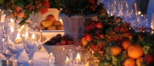 Country Wedding Atmosphere with flowers