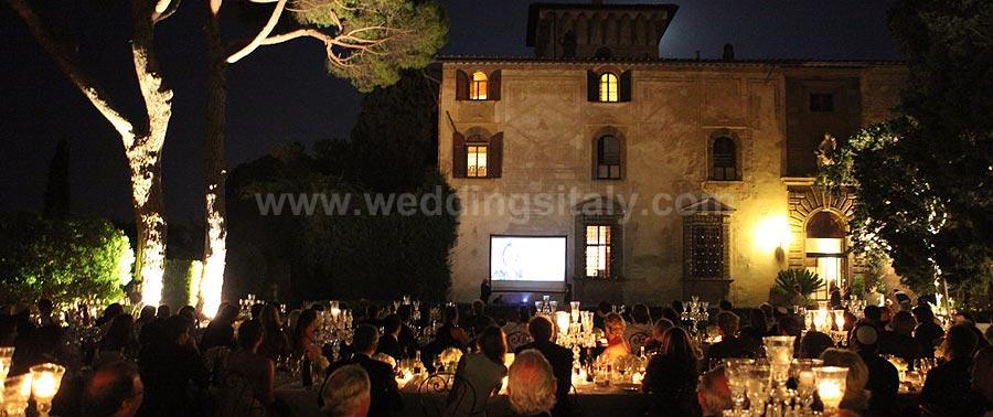 Dramatic garden reception in Florence Dramatic garden reception in Florence