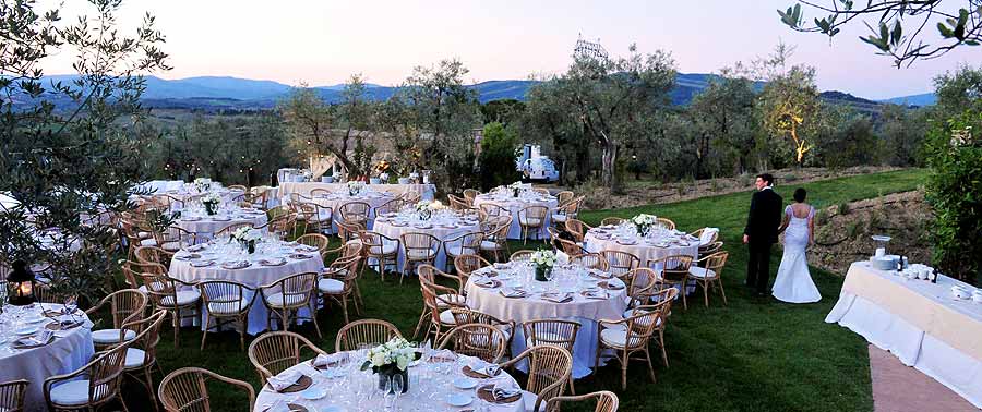 Reception Wedding in Chianti Garden