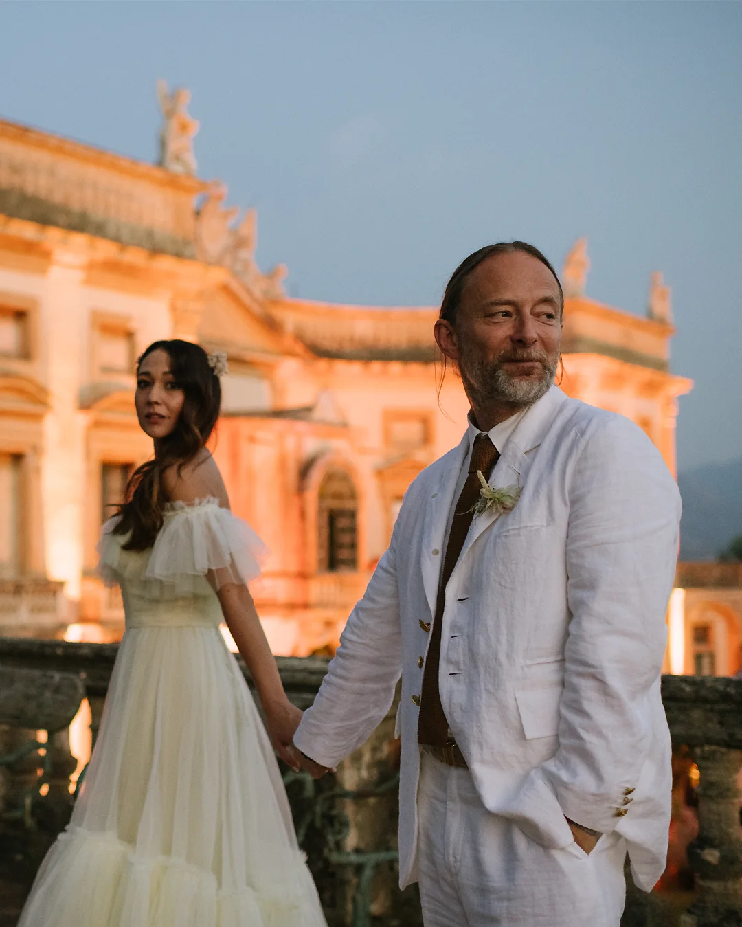 Thom Yorke & Dajana Roncione’s Japanese-Inspired Wedding in Sicily