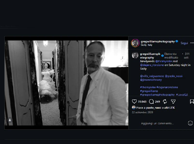 Saved visual preview of Greg Williams newlyweds post with professional credits