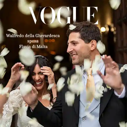 Vogue article about the wedding of Walfredo della Gherardesca & Flavia di Malta