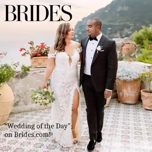 Rosa & Keith's wedding was recently featured as our “Wedding of the Day” on Brides.com!