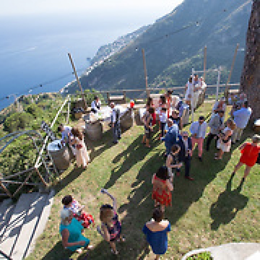 Farm house wedding along the Amalfi Coast