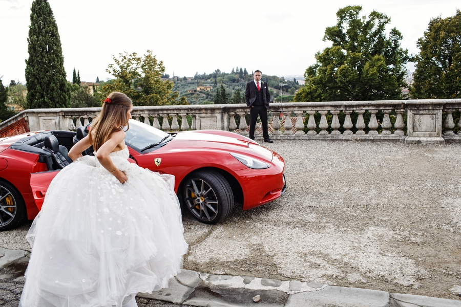 Villa Cora and Church at city center of Florence
