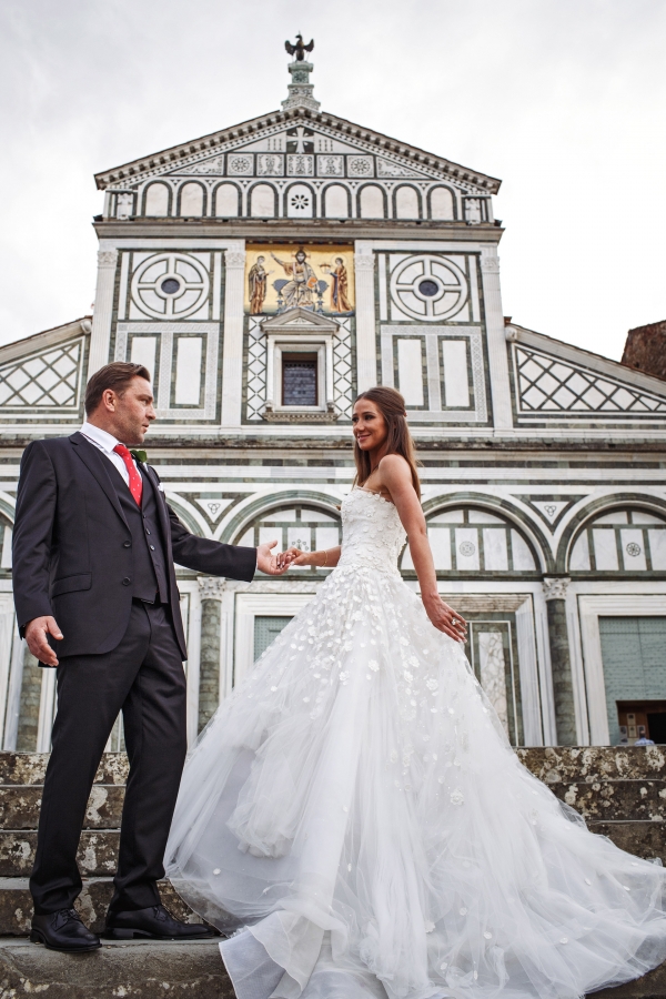 Villa Cora and Church at city center of Florence