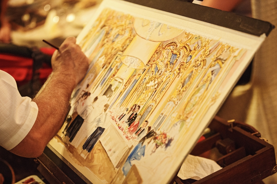 Villa Cora and Church at city center of Florence