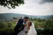 Castle in Gaiole in chianti, catholic church