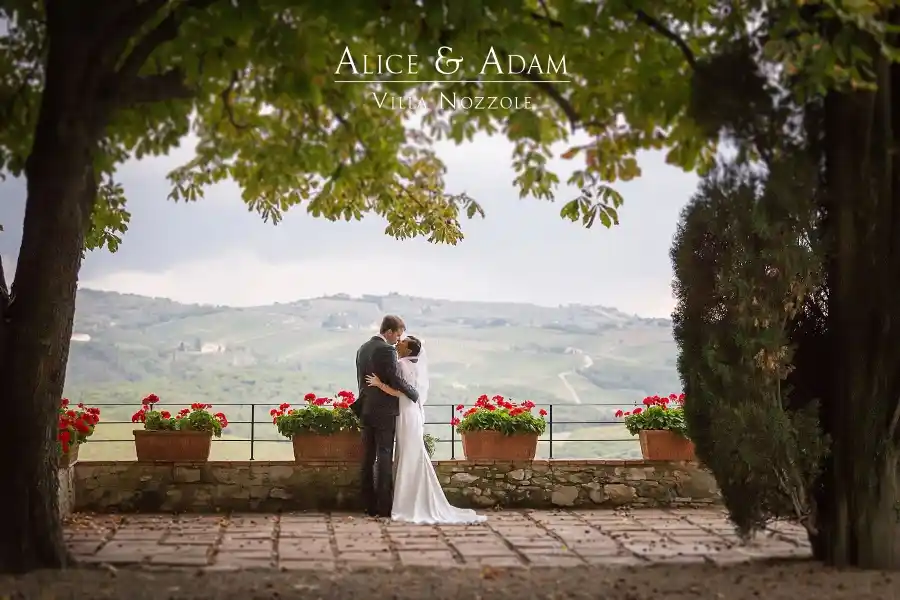 Alice and Adam Wedding in Tuscany at Villa Nozzole