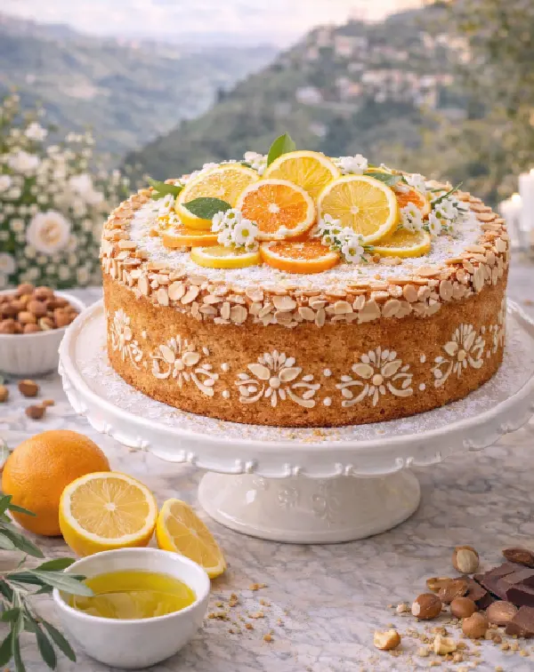 Wedding cake Almond Cake with Citrus