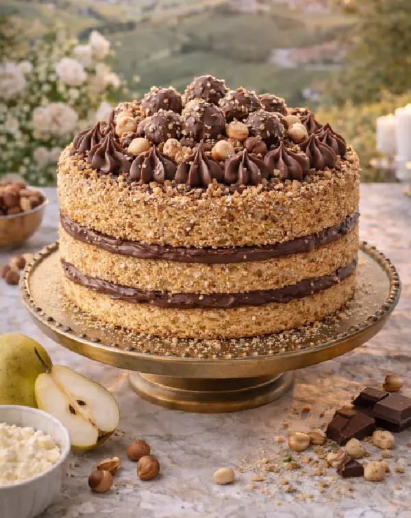 Wedding cake Hazelnut and Gianduja Cake