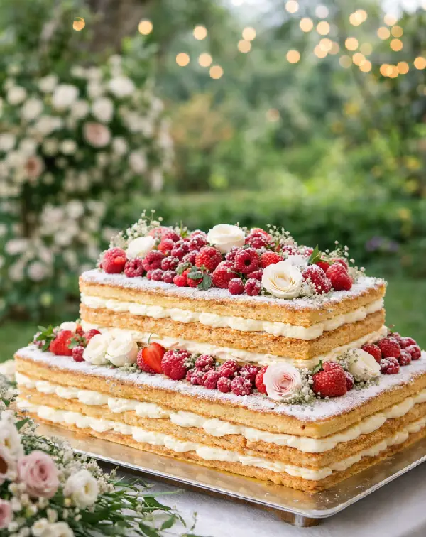 Wedding cake Pan di Spagna with Cream