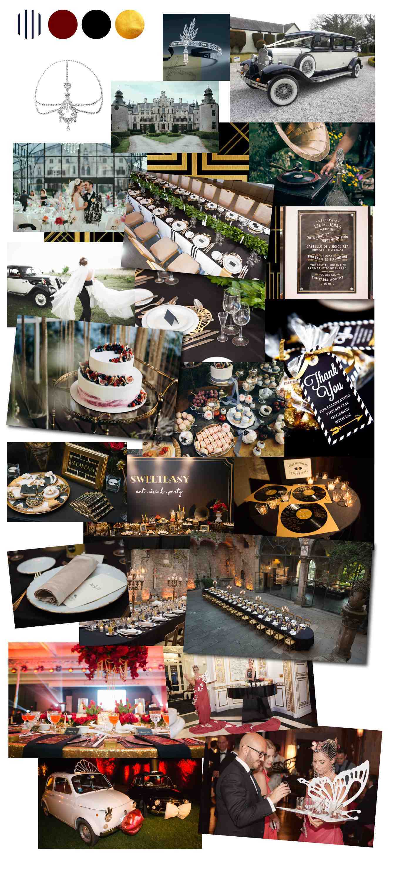 Weddings flowers in Italy: twenties style