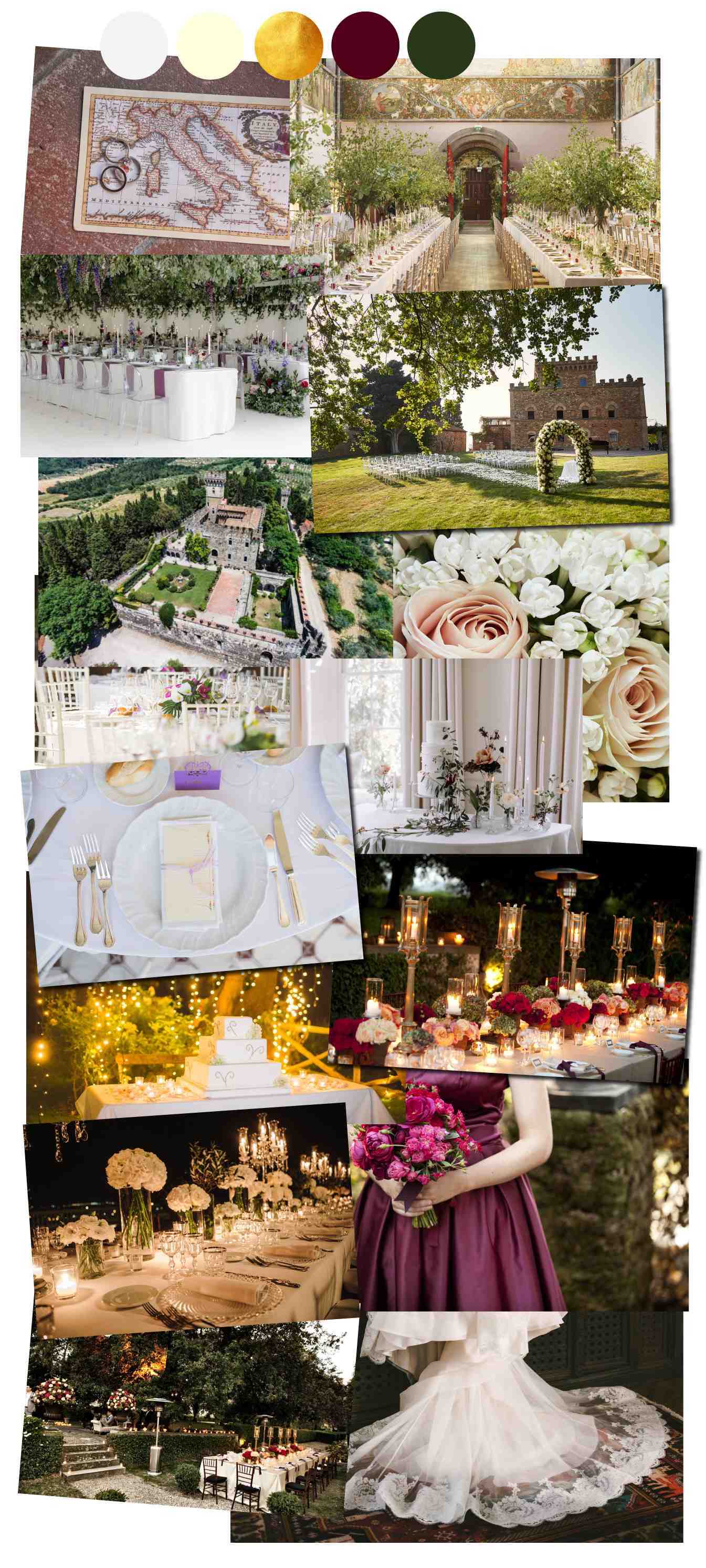 Weddings flowers in Italy: twenties style