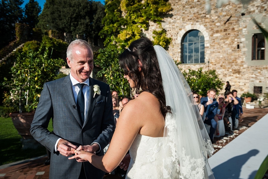 Esin and Jon Wedding in Tuscany at Vincigliata Castle