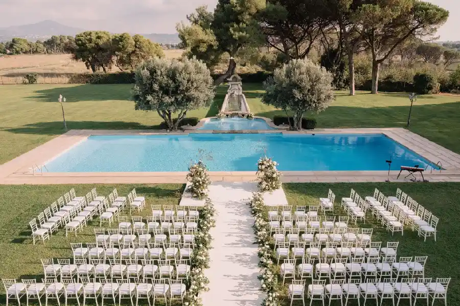 Luxury wedding at Villa Alberico near Rome