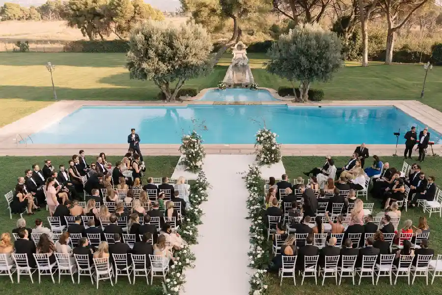 Luxury wedding at Villa Alberico near Rome