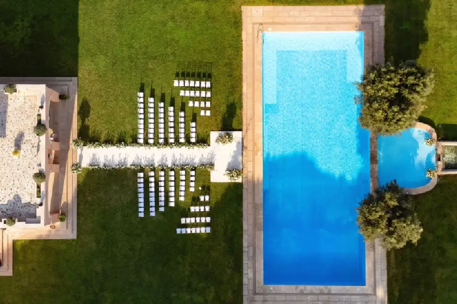 Wedding ceremony at Villa Alberico Rome