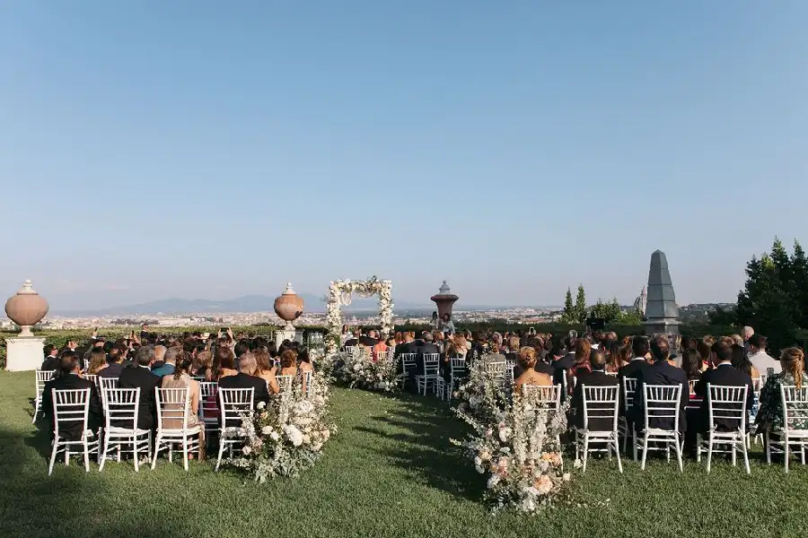 Wedding ceremony at Villa Miani Rome