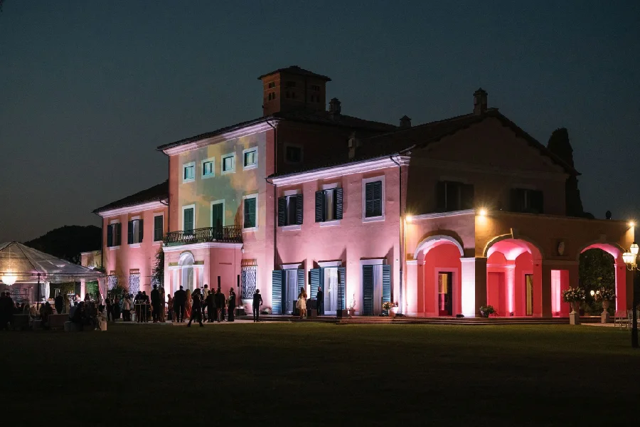Wedding reception at Villa Alberico Rome