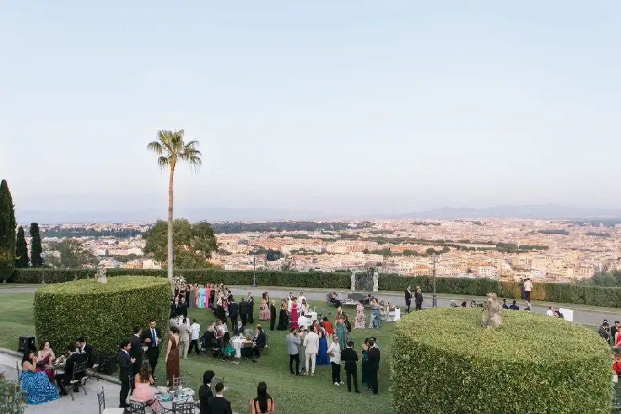 Wedding reception at Villa Miani Rome