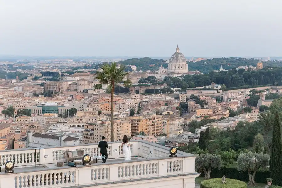 Wedding reception at Villa Miani Rome